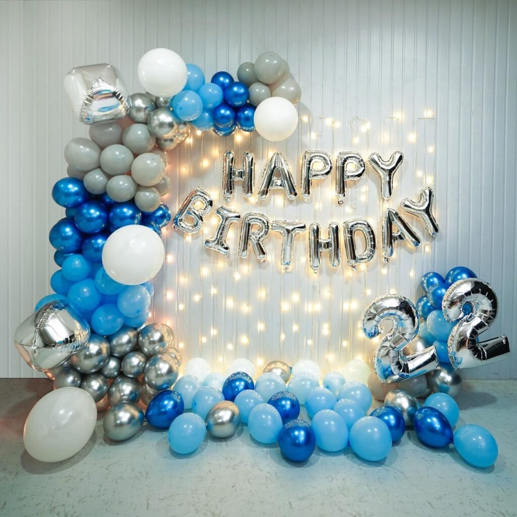 exquisite blue bliss birthday bash decoration